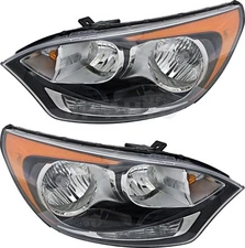 For 2012-2017 Kia Rio Hatchback Headlight Halogen Set Driver and Passenger Side