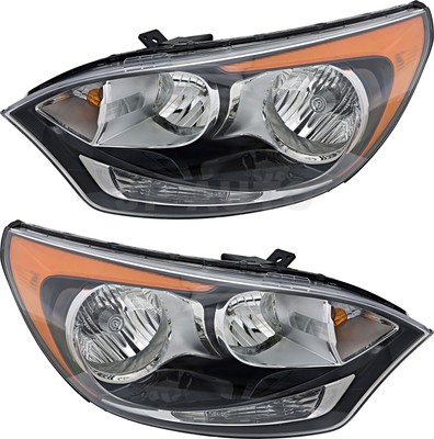 For 2012-2017 Kia Rio Hatchback Headlight Halogen Set Driver and Passenger Side