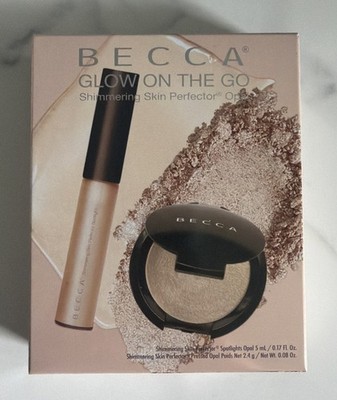 Becca Glow On The Go Shimmering Skin Perfector Opal Set Highlighter NEU