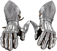 Medieval Warrior Metal Gothic Knight Style Gauntlets Functional Armor Gloves
