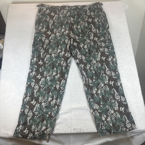 Vintage Camo Men's 2XL Piney Woods Natural Adjustable Waist Pants Made In USA - Picture 3 of 18