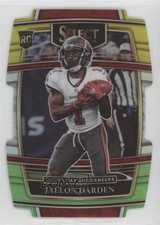 2021 Panini Select Concourse Green & Yellow Prizm Die-Cut Jaelon Darden #77 2l4