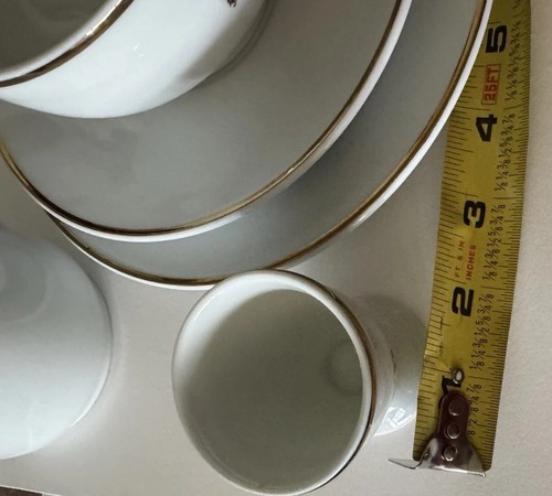 Royal Limoges GDA Hotel Le Cep France Cup Saucer Plate Egg Cup Creamer Etc - Picture 7 of 14