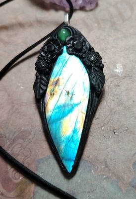 Soul Retrieval Labradorite Necklace Shamanic Journeying Jewelry Shaman Pendant