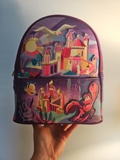 Mini Mochila Loungefly Colección Castillo Disney Sirenita Ariel