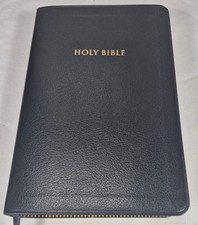 Holy Bible KJV Giant Print Nelson 544 Black Gold Bonded Leather Red Letter