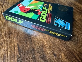 hangtab Golf complete in box nintendo nes 5-screw black box game