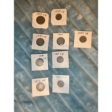 Mexico Vintage Coin Lot 1936-1945 5 & 10 Centavos Estados Unidos Mexicanos 9pc