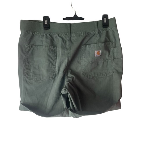 Carhartt Women's Size 14 Green Outdoor Workwear Roll Up Shorts - Picture 3 of 7