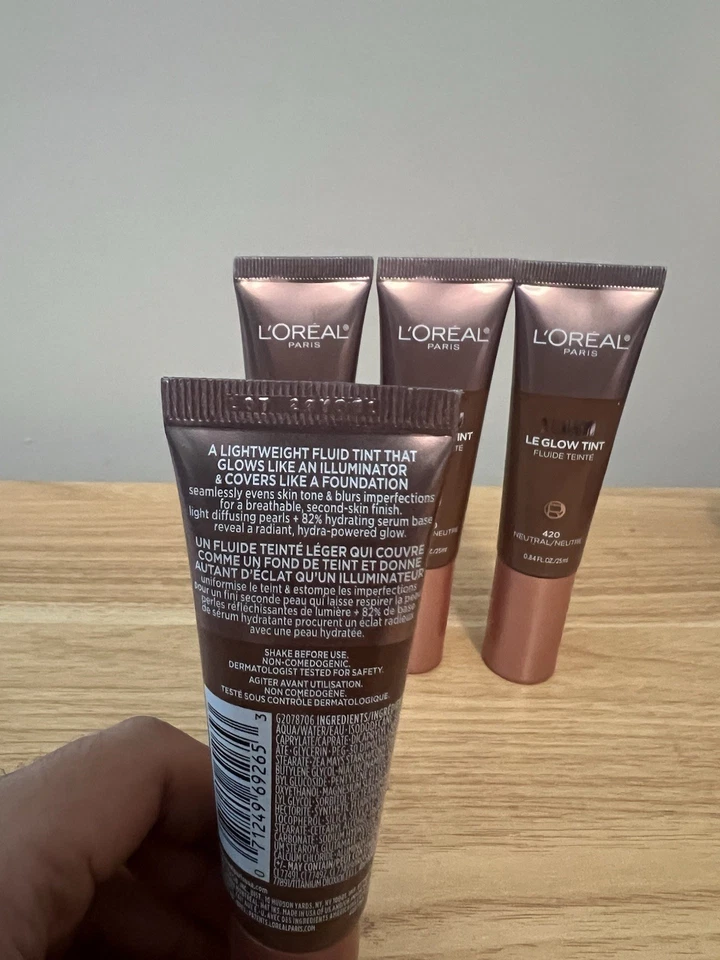 L'Oreal Paris Lumi Le Glow Skin Tint - 0.84 fl oz - Neutral 420 - Image 3 of 4