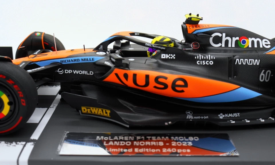NEU Minichamps Vuse McLaren Mercedes MCL60 L Norris Monaco GP 2023 1-18 F1 - Bild 2 von 4