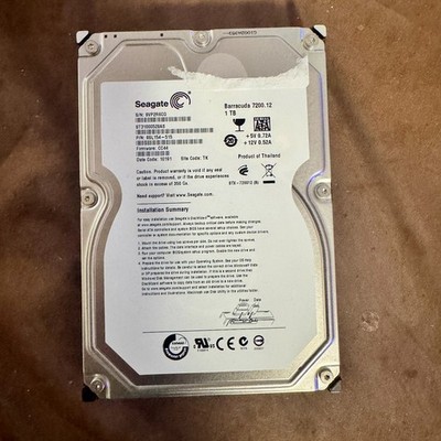 Seagate Barracuda 7200.12 ST31000528AS 1 TB 3.5'' SATA II Desktop Drive