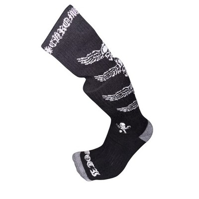 Chrome Hearts FOTI Socks Black Wing Skeleton Jarvis Harris Teeter