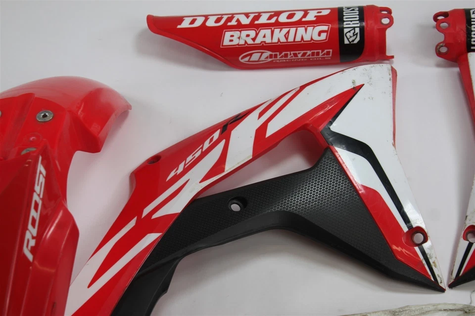 Honda CRF450R 2018 OEM guardabarros de plástico con gráficos (ver notas) Foto 2 de 4
