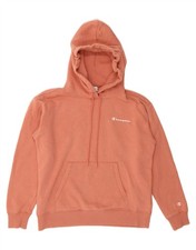CHAMPION Womens Oversized Hoodie Jumper UK 10 Small Pink Cotton CR69