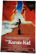 Ralph Macchio Autographed The Karate Kid 24x36 Poster Wax On Wax Off Exact Proof