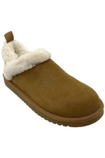Koolaburra by UGG Suede Fur-Lined Slip-Ons Advay Chestnut