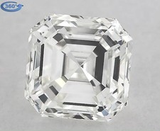 1.10 CT Cert. GIA Asscher Cut Natural Mined Diamond Loose I color VS1 clarity 3429.09 per carat
