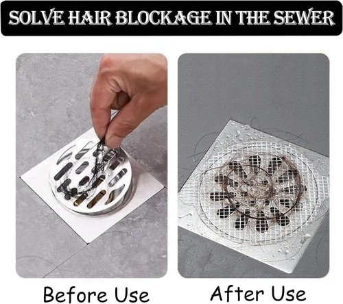 10Pack Disposable Shower Drain Hair Catcher Waterproof Mesh Stickers,Kitchen ... - Picture 3 of 7