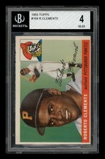 1955 Topps Set-Break #164 Roberto Clemente BGS 4 VG-EX