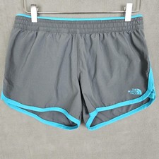 The North Face Shorts Womens Medium Gray Lined Running Elastic Waist Active