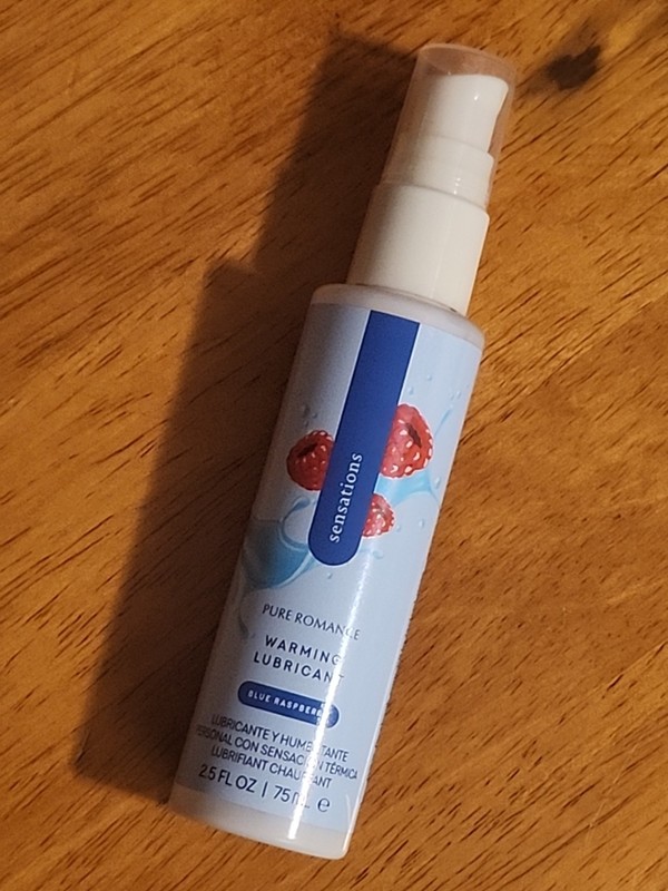 Pure Romance Sensations blue raspberry warming lubricant NEW