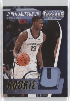 2018-19 Panini Threads Rookie Threads Prime 5/25 Jaren Jackson Jr #RT-JJ RC 1u6