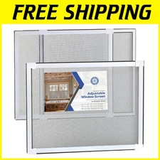 Durable Aluminum Window Screens 20x28-53 - 2 Pack