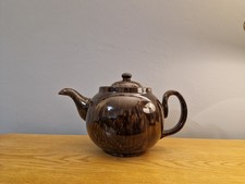 Vintage Brown Glazed Teapot. VGC. Marked Made In England.