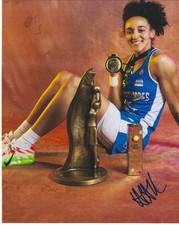 LEILA LACAN Signed 8.5 x 11 Photo Signed REPRINT Basketball WNBA Sun FRANCE