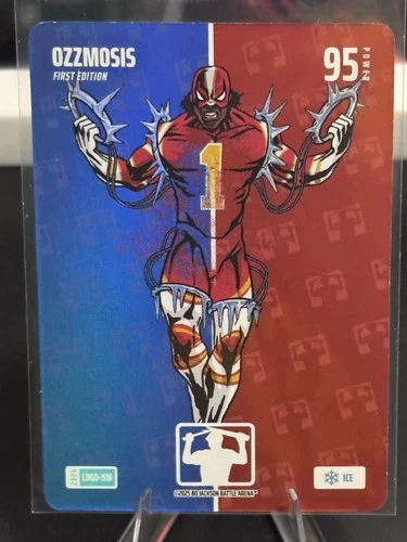 Bo Jackson Battle Arena Ozzmosis Ozzie Albeis Logo Ice Battlefoil SP Battlefoil
