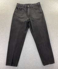 VTG Levi's 550 Orange Tab Mens 36x30 Relaxed Fit Tapered Leg Denim Jeans Black