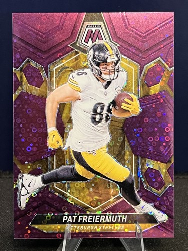 2024 Panini Mosaic - Pat Freiermuth #187 No Huddle Purple Mosaic Prizm /50