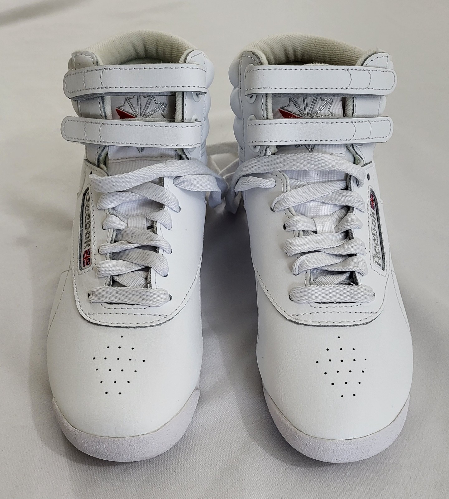 Women's Reebok Shoes Freestyle Hi High Top Basketball Sneakers White Size US 6.5