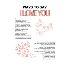 Love Quotes Typography Poster Romantic Wall Art Bedroom Decor
