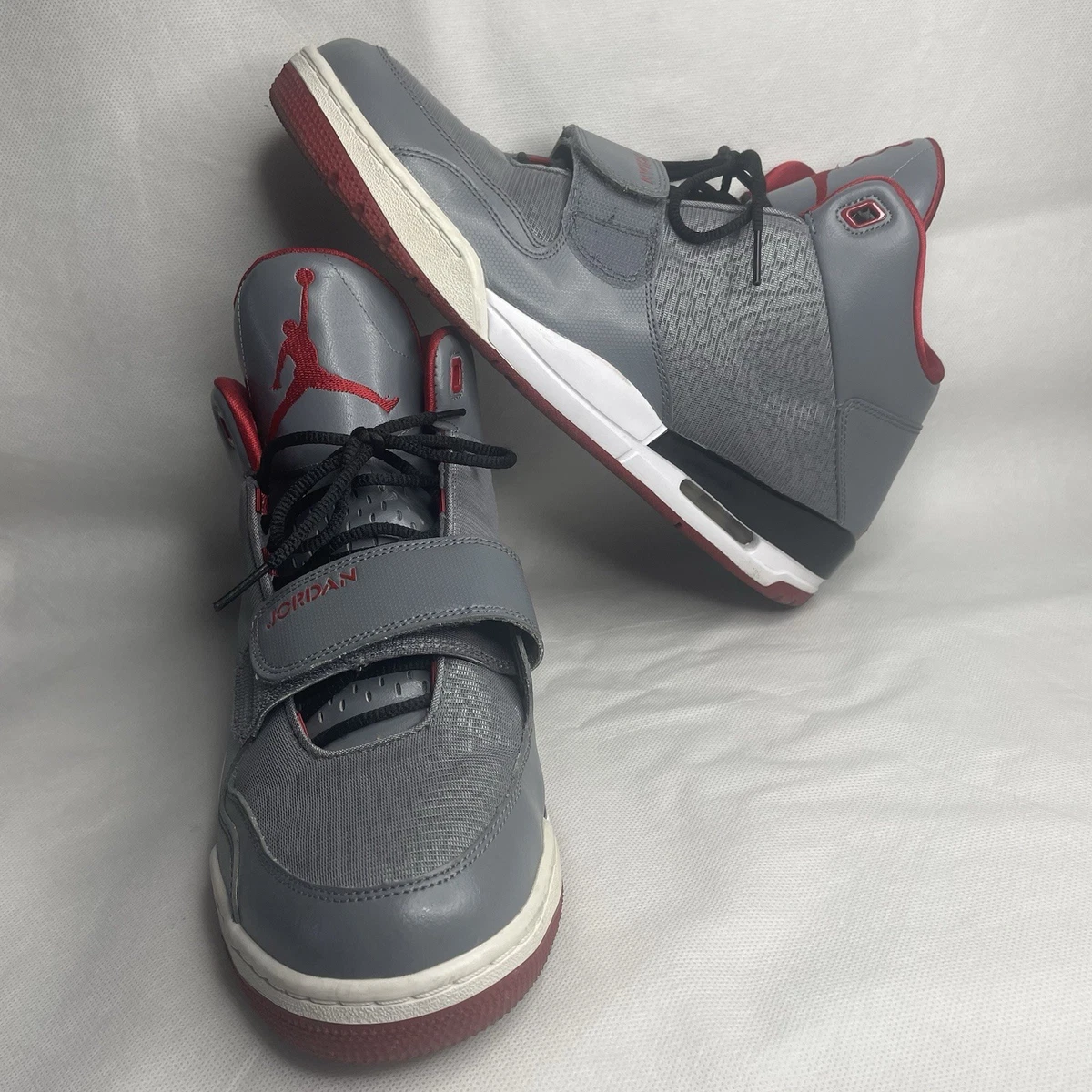 Jordan Flight Club 90s Grey Gym Red for Sale | Authenticity