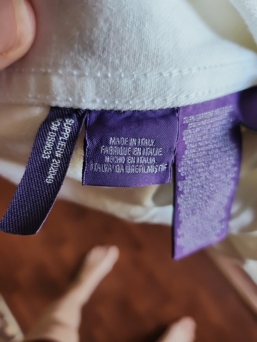 Ralph Lauren Purple Label White Denim Jacket Size M - Picture 13 of 15