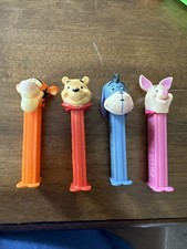 4 Vintage Winnie The Pooh Pez Dispensers Tigger Piglet Eeyore Pooh Bear