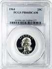 1964 WASHINGTON QUARTER PCGS PR66 DCAM! SPECTACULAR STRIKE! SO SHINY! NR #G3672