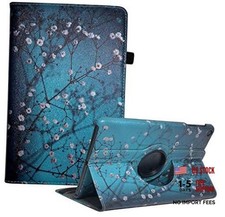 Case for Samsung Galaxy Tab A 10.1 2019, 360 Degree Rotating Stand Plum Blossom