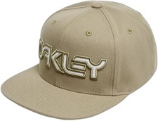 Oakley Meshed B1B Flat Brim Hat Pebble/White O/S