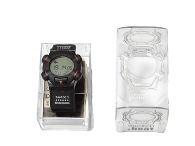 Swatch beat. Snowpass Chronograph Digital Armbanduhr Watch NOS Ø 44 mm