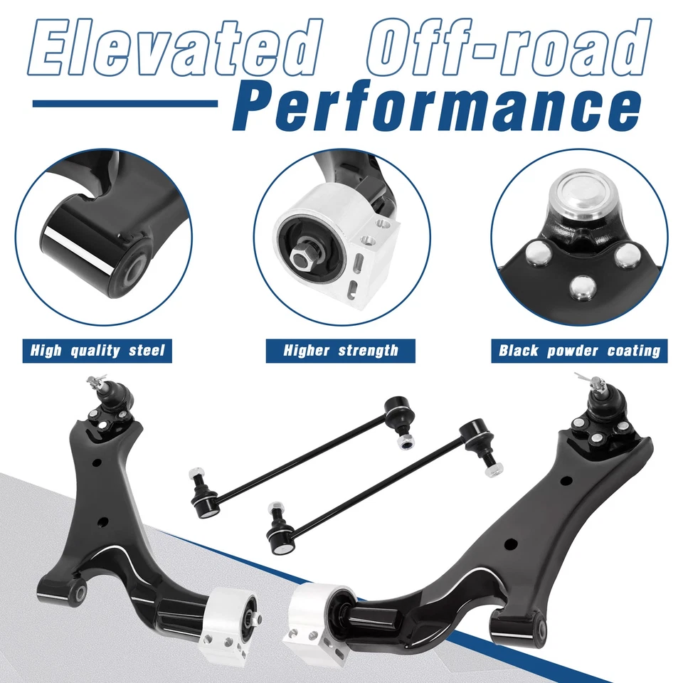 Front Lower Control Arm w/ Ball Joint Sway Bar Kit for Equinox Terrain 2010-2017 - Image 3 of 4