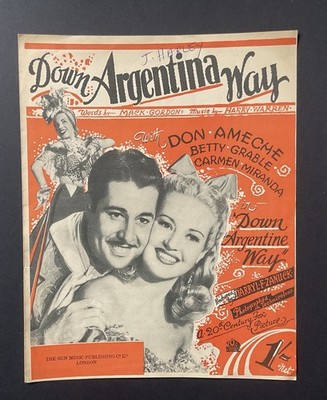 DOWN ARGENTINA WAY - MACK GORDON UND HARRY WARREN - NOTEN