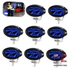 8PCS LED Blue Forklift Lights 20W Warehouse Warning Spot Lights Zone 8X