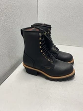 Chippewa 8" Waterproof Insulated Steel Toe L73050 Logger Boots Black, Women 9.5