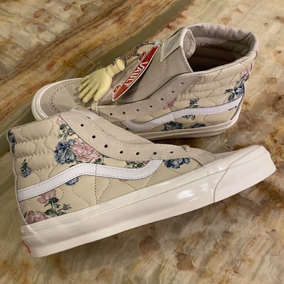 tan floral vans