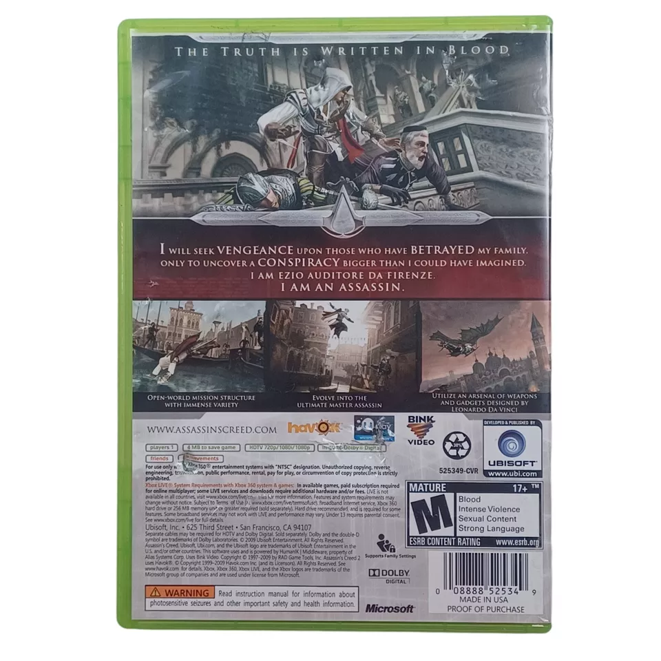 Assassin’s Creed Xbox 360 Lot of 4 • II, Brotherhood, Revelations, III • Tested - Image 4 of 4
