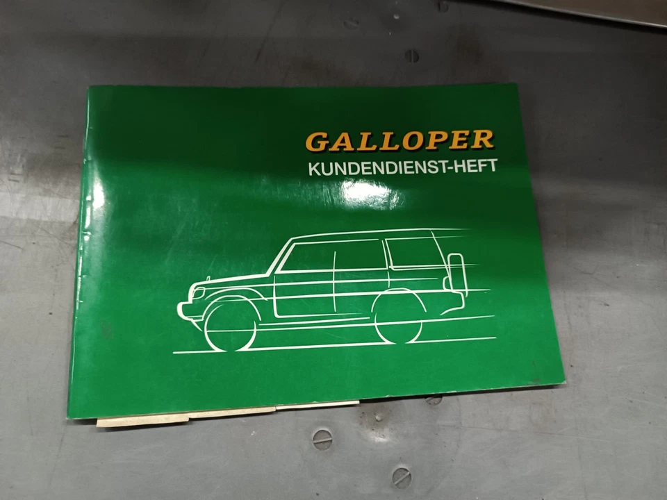 Hyundai Mitsubishi GALLOPER Kundendienst-Heft "1999" Service-Heft - Bild 2 von 4