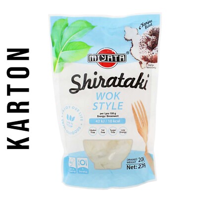 Miyata Shirataki Woknudeln 12x 270g/ATG200g Konjak Nudeln Konjac Noodle